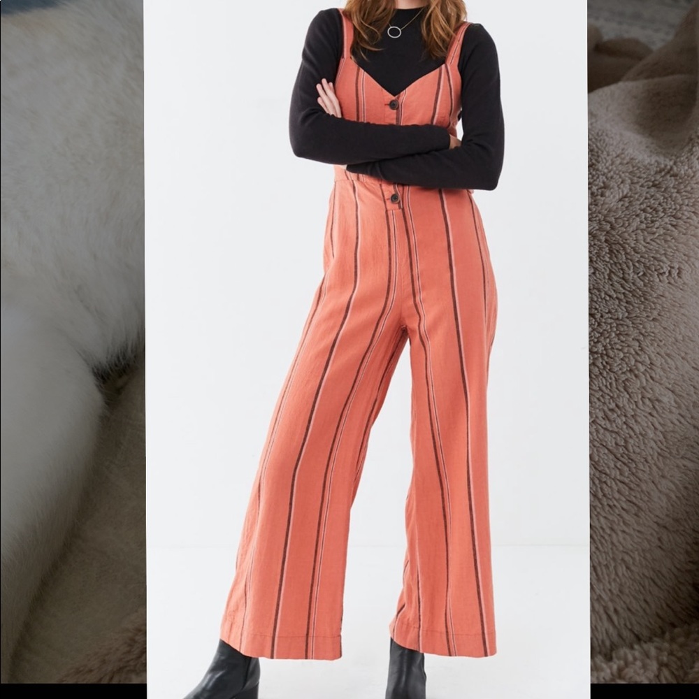 UO Ashley button-down tie-back jumpsuit